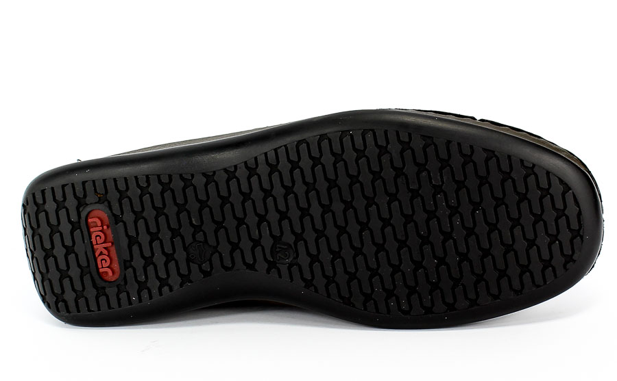 Półbuty Letnie Rieker 05297-00 Black Czarny Skóra