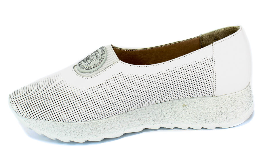 Półbuty Boccato 122.865 15T 09 BYZ Biały Skóra