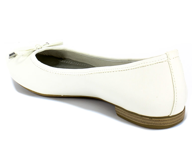 Baleriny Marco Tozzi 2-22137-34 100 White Biały
