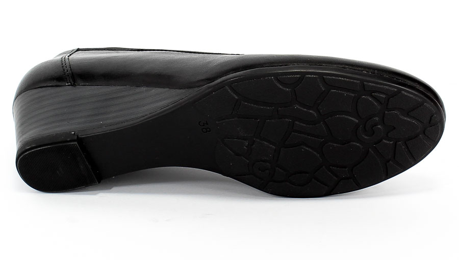 Czółenka Marco Tozzi 2-22307-24 001 Black Czarny Skóra