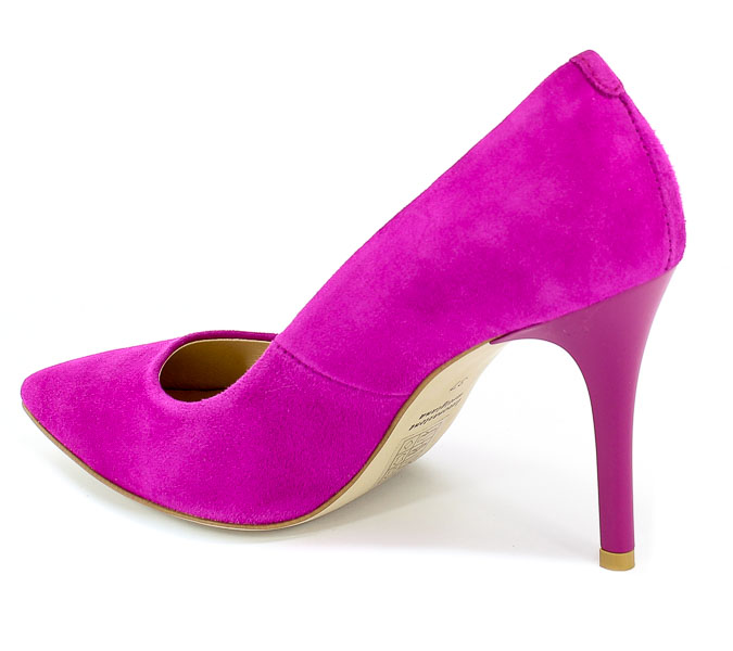 Szpilki Uncome 30001 Fuxia Fioletowy Skóra
