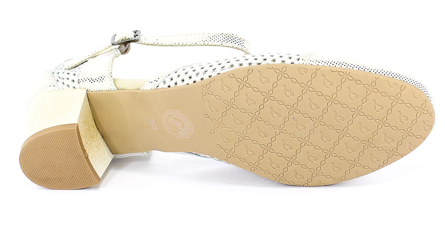 Sandały Korzeniowski 2769;911 Gold+Pixel Złoto Skóra