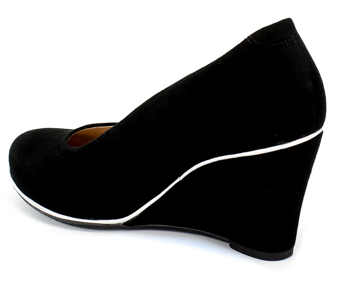 Czółenka Euro Moda Lib 1400 135 Czarny Skóra