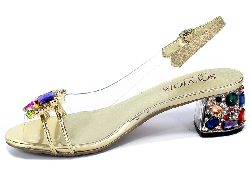 Sandały Sca'viola G-25 Gold Złoty