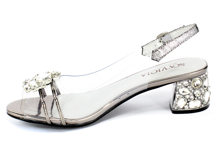 Sandały Sca'viola G-25 Pewter Srebro
