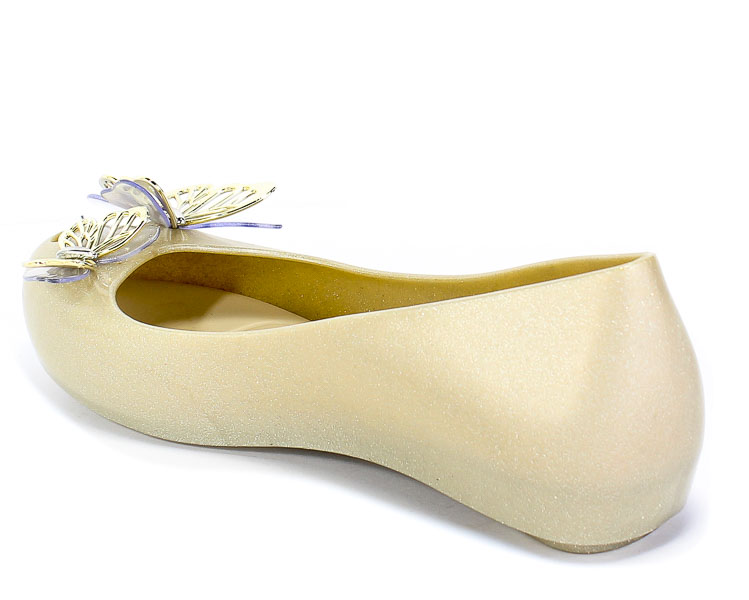 Baleriny Letnie Melissa 32773 52009 Beige/Silver Beż