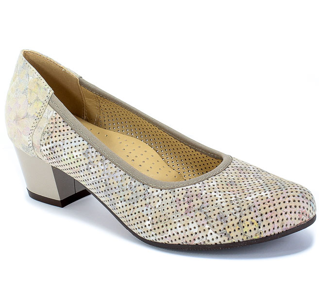 Czółenka Letnie Galant 168 Beż Sz Skóra