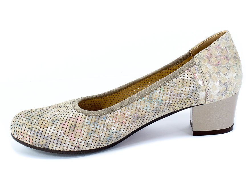 Czółenka Letnie Galant 168 Beż Sz Skóra