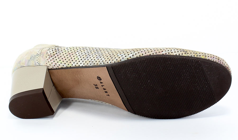 Czółenka Letnie Galant 168 Beż Sz Skóra