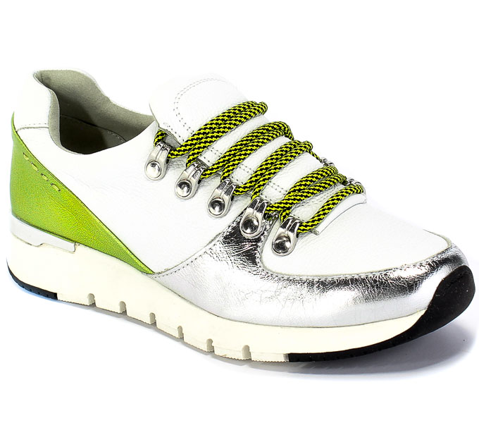 Półbuty Caprice 9-23705-24 170 White/Lime Skóra