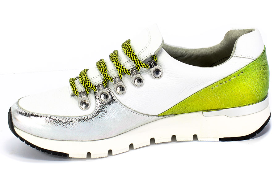 Półbuty Caprice 9-23705-24 170 White/Lime Skóra