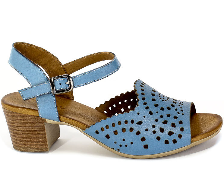 Sandały Piazza 911015 51 Denim Niebieski Skóra