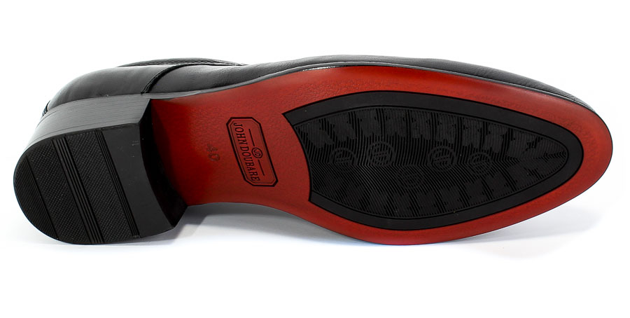 Półbuty Brooman John Doubare YGC-Z179-317-1 Black Czarny Skóra