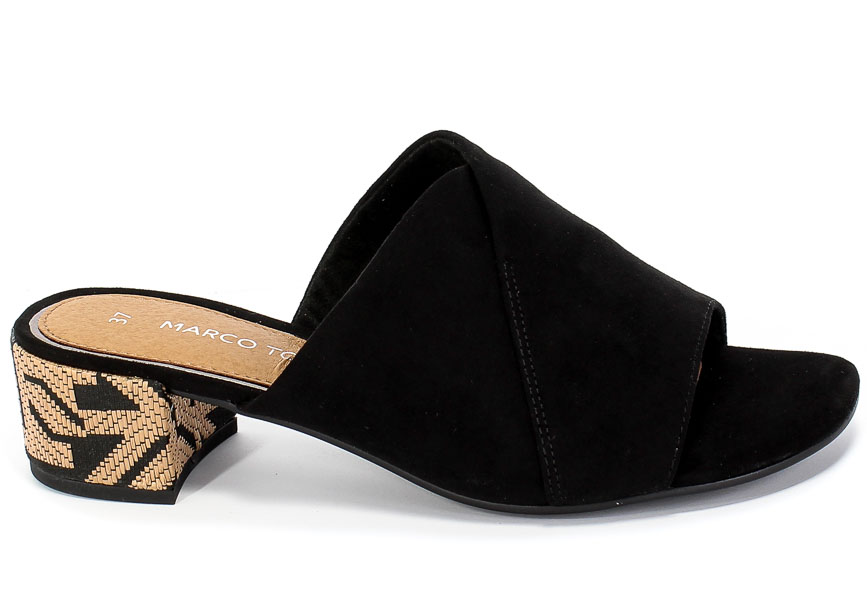 Klapki Marco Tozzi 2-27227-24 098 Black Comb Czarny