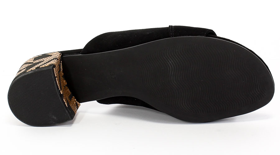 Klapki Marco Tozzi 2-27227-24 098 Black Comb Czarny