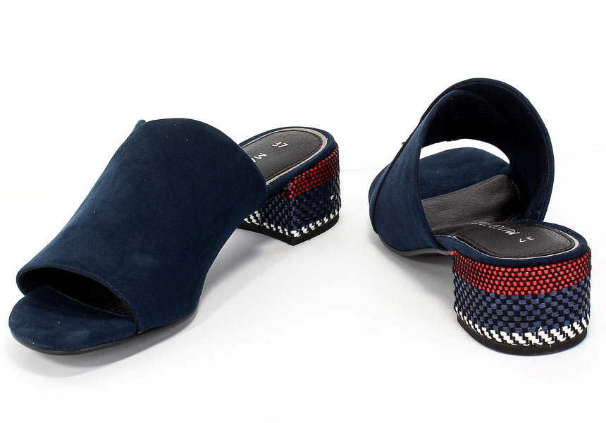 Klapki Marco Tozzi 2-27227-24 890 Navy Comb Granat