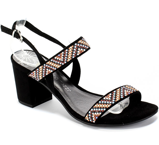 Sandały Marco Tozzi 2-28381-24 098 Black Comb Czarny