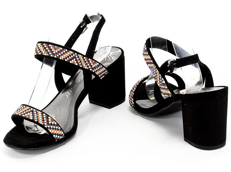 Sandały Marco Tozzi 2-28381-24 098 Black Comb Czarny