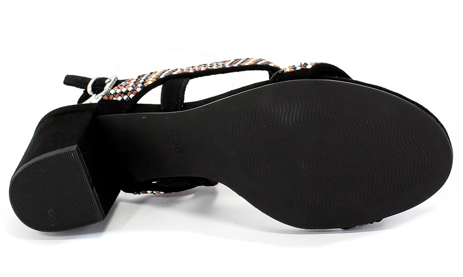 Sandały Marco Tozzi 2-28381-24 098 Black Comb Czarny
