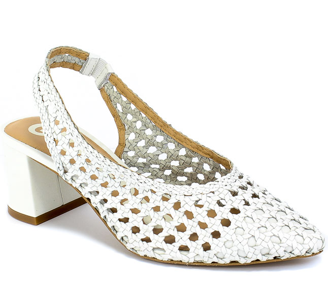 Sandały GiosEppo 58337 White Biały Skóra