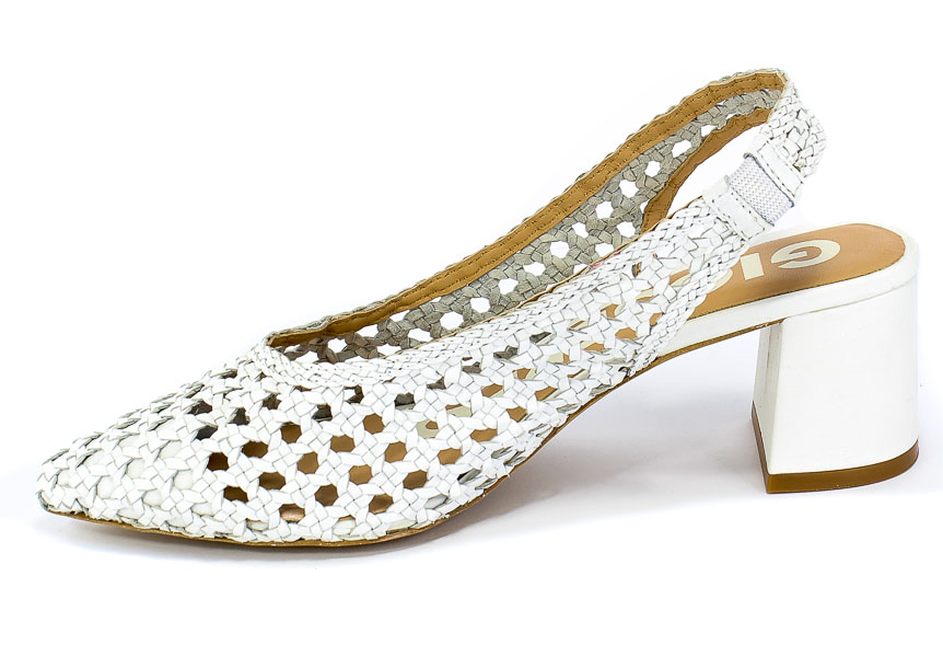 Sandały GiosEppo 58337 White Biały Skóra