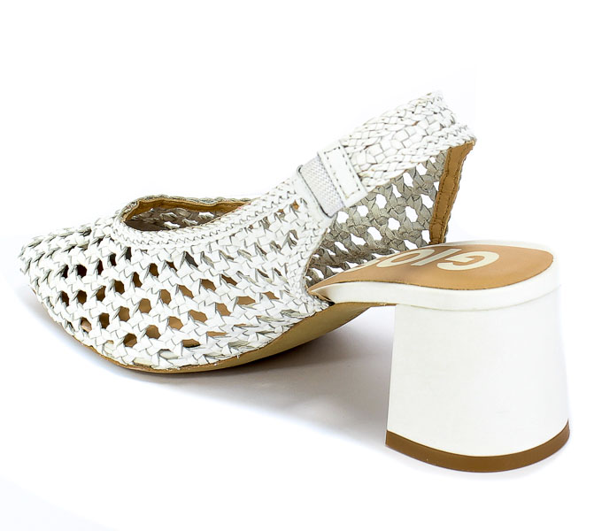 Sandały GiosEppo 58337 White Biały Skóra