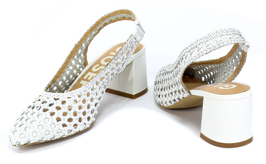 Sandały GiosEppo 58337 White Biały Skóra