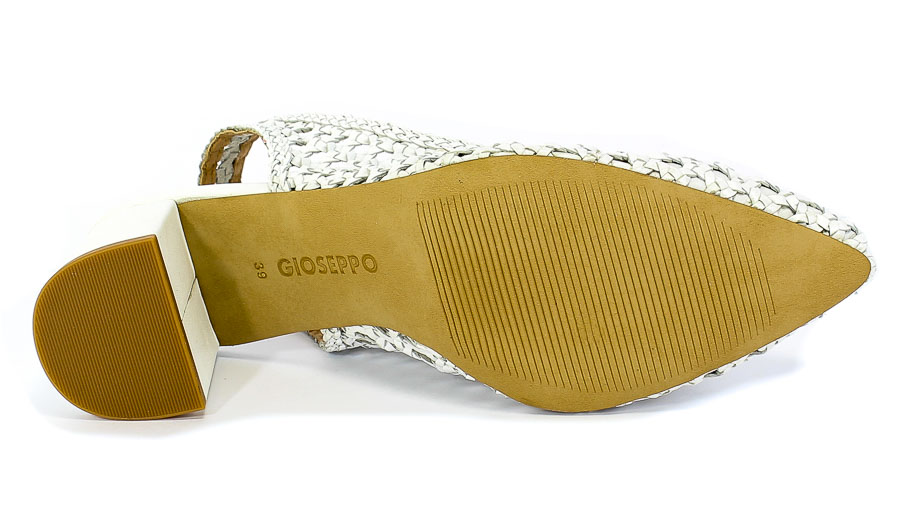 Sandały GiosEppo 58337 White Biały Skóra
