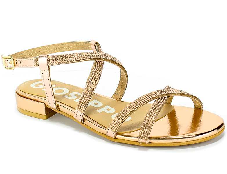 Sandały GiosEppo 58299 Rose Gold Skóra