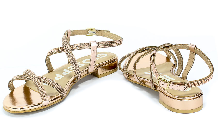 Sandały GiosEppo 58299 Rose Gold Skóra