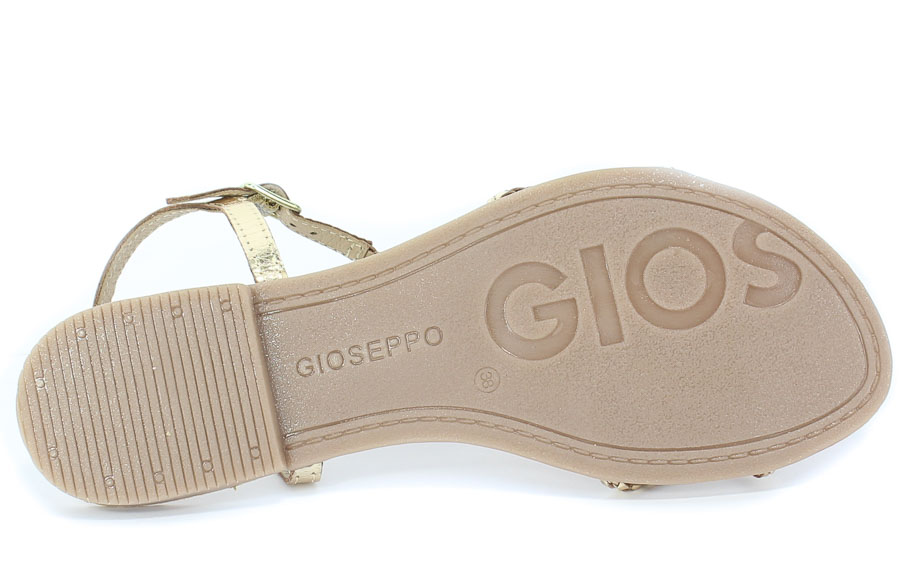 Sandały GiosEppo 59811 Gold Złoty Skóra