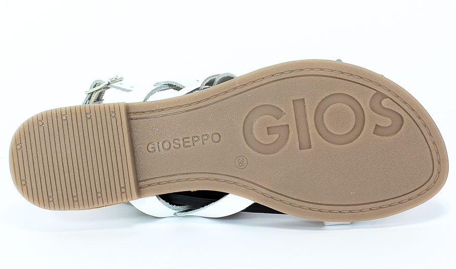 Sandały GiosEppo 59849 White Biały Skóra