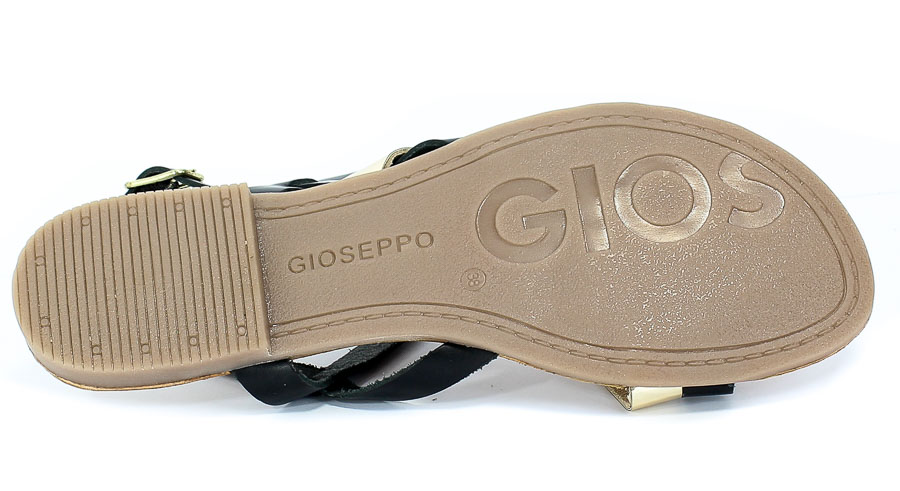 Sandały GiosEppo 59849 Black Czarny Skóra