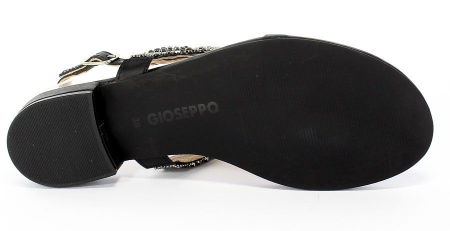 Sandały GiosEppo 59833 Black Czarny Skóra