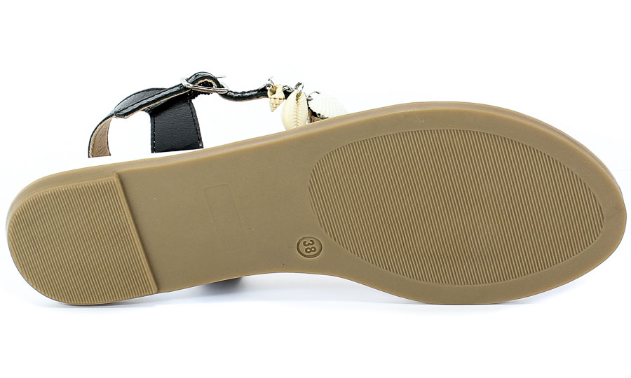 Sandały GiosEppo 58291 Black Czarny Skóra