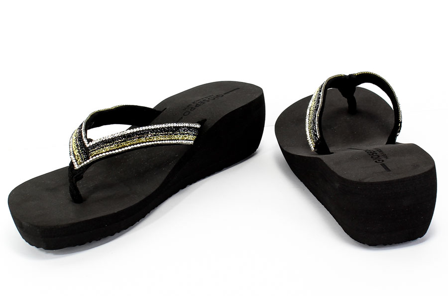 Klapki GiosEppo 59663 Black Czarny