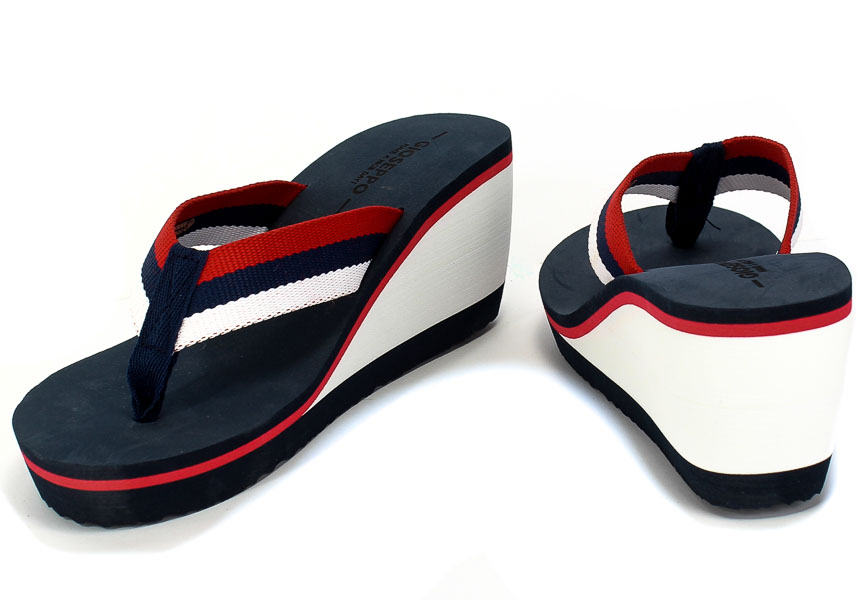 Klapki GiosEppo 59576 Navy Granatowy