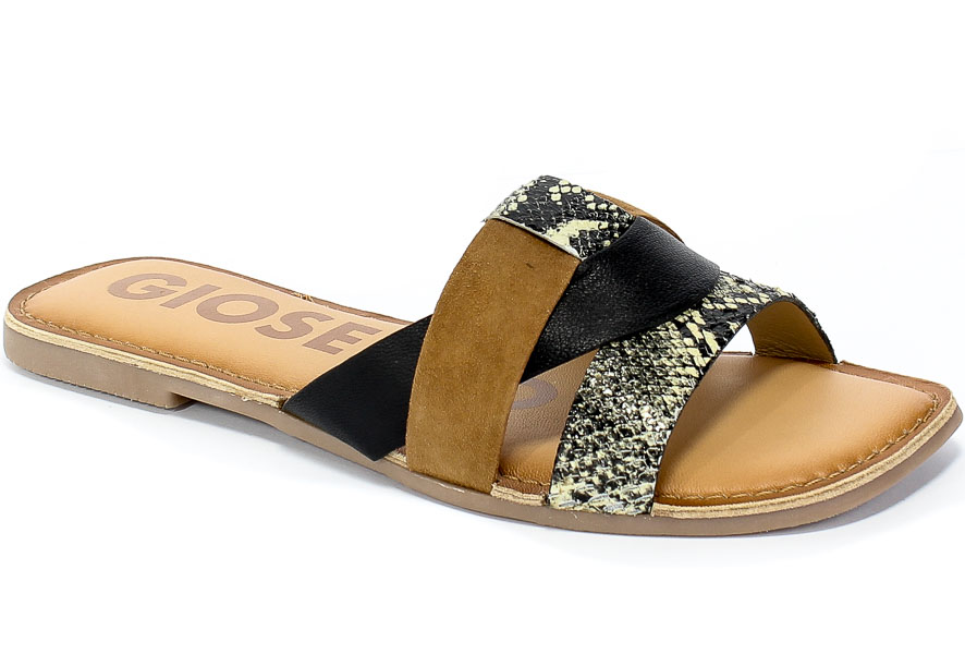 Klapki GiosEppo 58570 Multicolor Skóra