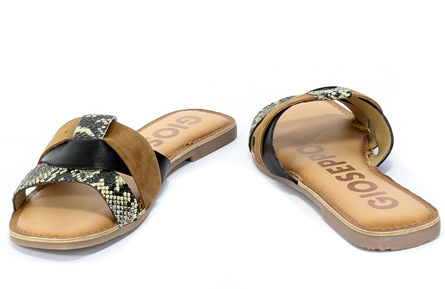 Klapki GiosEppo 58570 Multicolor Skóra