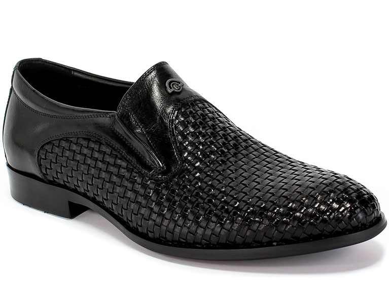 Półbuty Brooman John Doubare YGD-Z320-324-2 Black Czarny Skóra