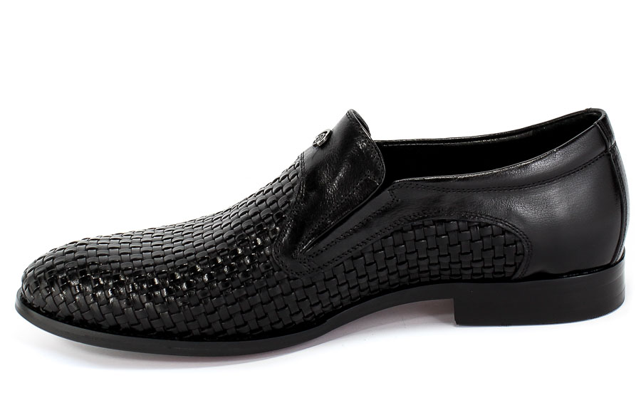 Półbuty Brooman John Doubare YGD-Z320-324-2 Black Czarny Skóra