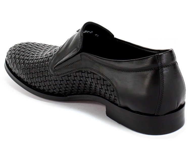 Półbuty Brooman John Doubare YGD-Z320-324-2 Black Czarny Skóra