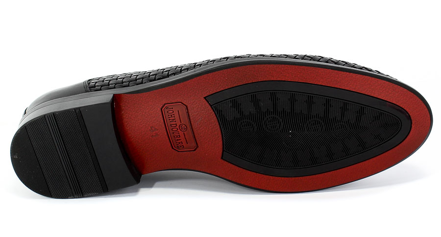 Półbuty Brooman John Doubare YGD-Z320-324-2 Black Czarny Skóra