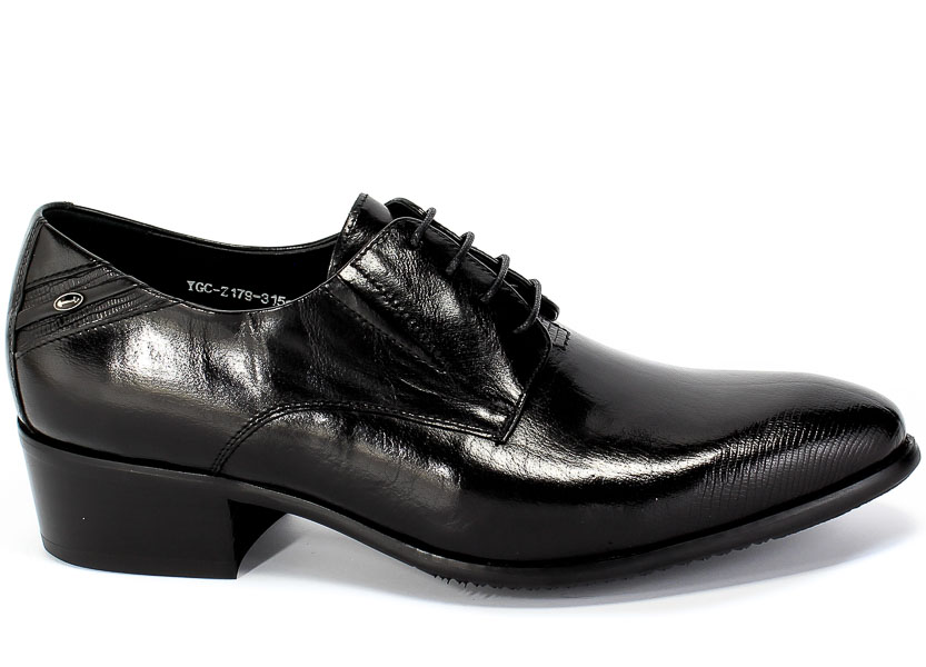 Półbuty Brooman John Doubare YGC-Z179-315-1 Black Czarny Skóra