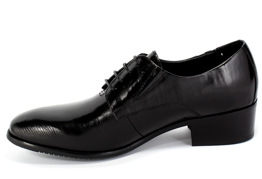 Półbuty Brooman John Doubare YGC-Z179-315-1 Black Czarny Skóra
