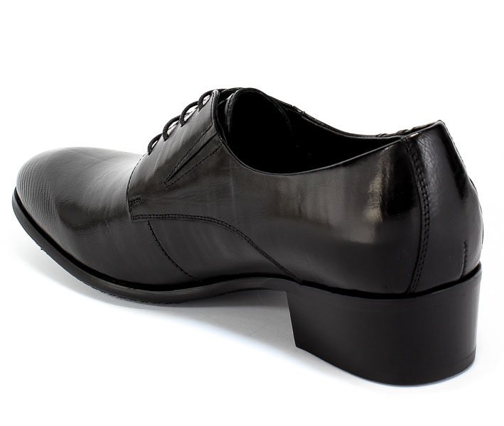 Półbuty Brooman John Doubare YGC-Z179-315-1 Black Czarny Skóra