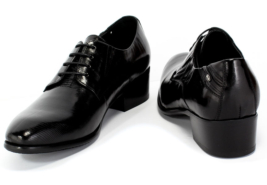 Półbuty Brooman John Doubare YGC-Z179-315-1 Black Czarny Skóra