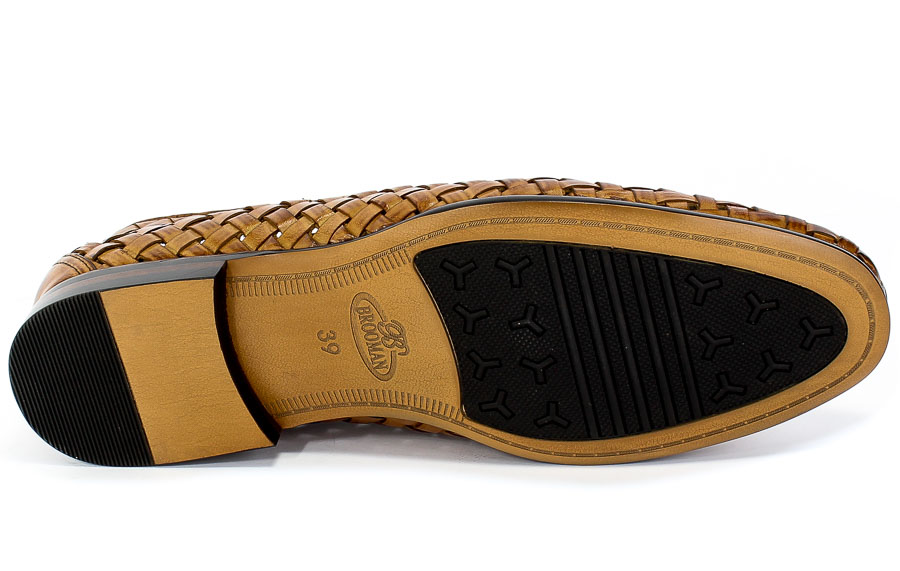 Półbuty Letnie Brooman H8075158 Brown Brązowy Skóra