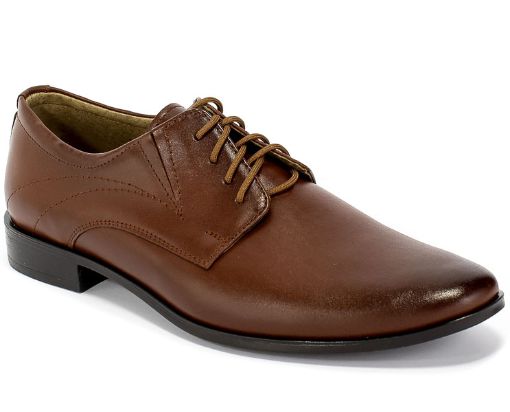 Półbuty Lukas 256 Br Brązowy Skóra