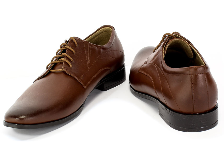 Półbuty Lukas 256 Br Brązowy Skóra